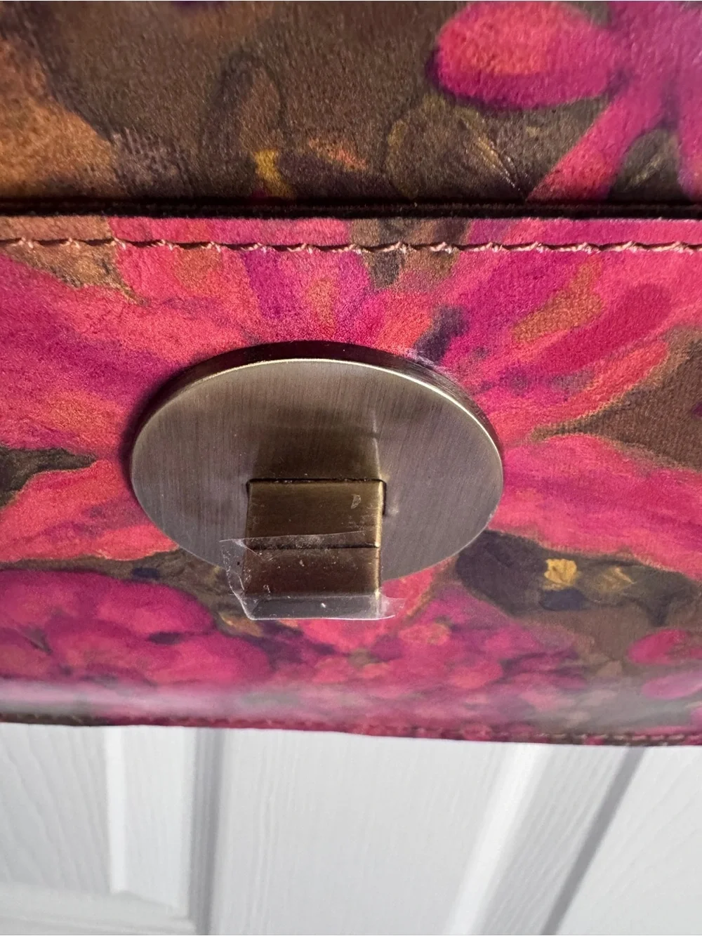 🆕 Patricia Nash Leather Crossbody Floral Oil Painting Consilina Purse - Picture 6 of 14